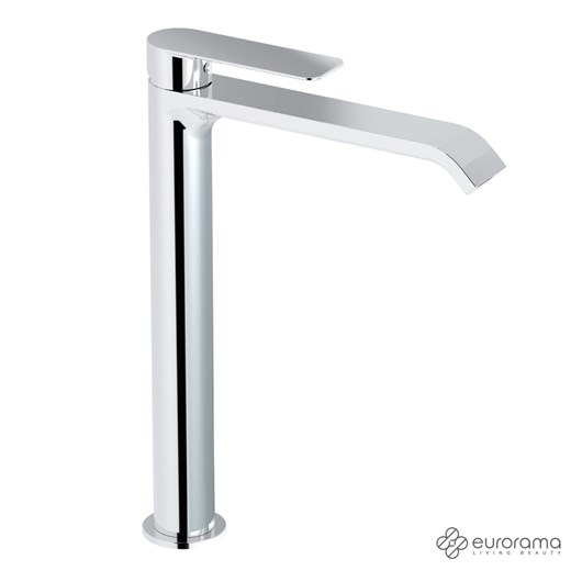 Μπαταρία Νιπτήρα Υψηλή με Βαλβίδα Clic-Clac charma Eurorama Chrome