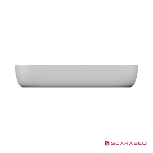 Νιπτήρας Πορσελάνης Glam76/R 76x38 (1 οπή) Scarabeo White