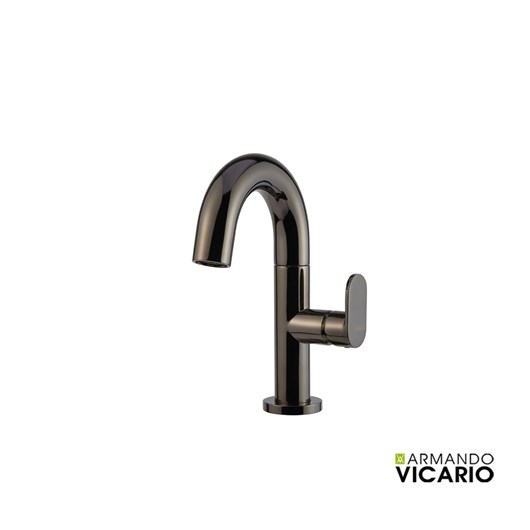 Μπαταρία Νιπτήρα με Βαλβίδα Clic-Clac Slim Vicario Black Chrome