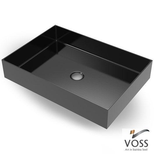 Νιπτήρας Αldo 55x38 voss Inox PVD Black Brushed