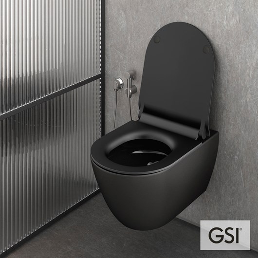 Λεκάνη Κρεμαστή Pura/50 Swirlflush με κάλυμμα MS86SC Super Slim Soft Close, GSI Ardesia