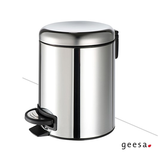 Χαρτοδοχείο Επιδαπέδιο 5l soft-close Geesa Inox Chrome