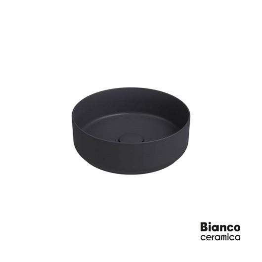 Νιπτήρας Πορσελάνης Φ36 Bianco Ceramica anthracite Matt