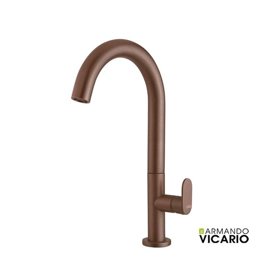 Μπαταρία Νιπτήρα Υψηλή με Βαλβίδα Clic-Clac Slim Vicario corten light