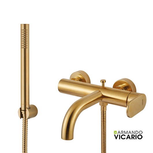 Μπαταρία Λουτρού Slim Vicario Brushed Gold