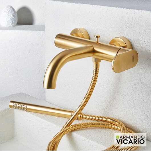 Μπαταρία Λουτρού Slim Vicario Brushed Gold