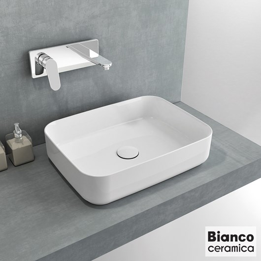 Νιπτήρας Πορσελάνης 50x36 Bianco Ceramica White