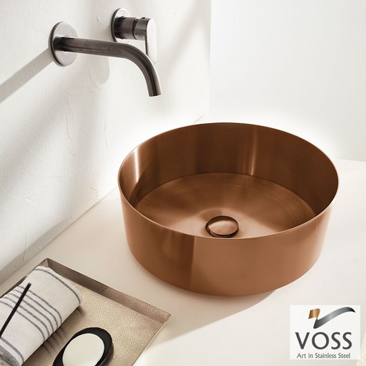 Νιπτήρας Milo Φ40 voss Inox PVD Rose-Gold Brushed