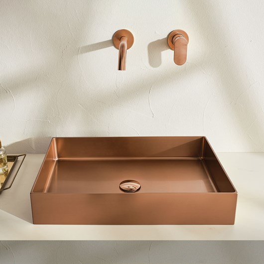 Νιπτήρας ldo 55x38 voss Inox PVD Rose-Gold Brushed