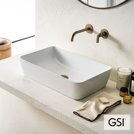 Νιπτήρας Πορσελάνης Sand 60x38 GSI White