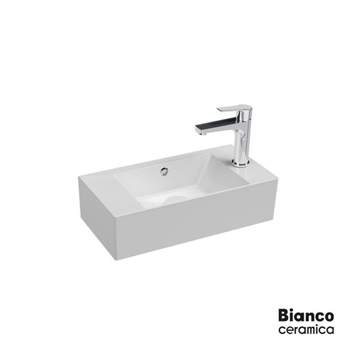 Νιπτήρας Πορσελάνης Tetra n 51x25, Bianco Ceramica White