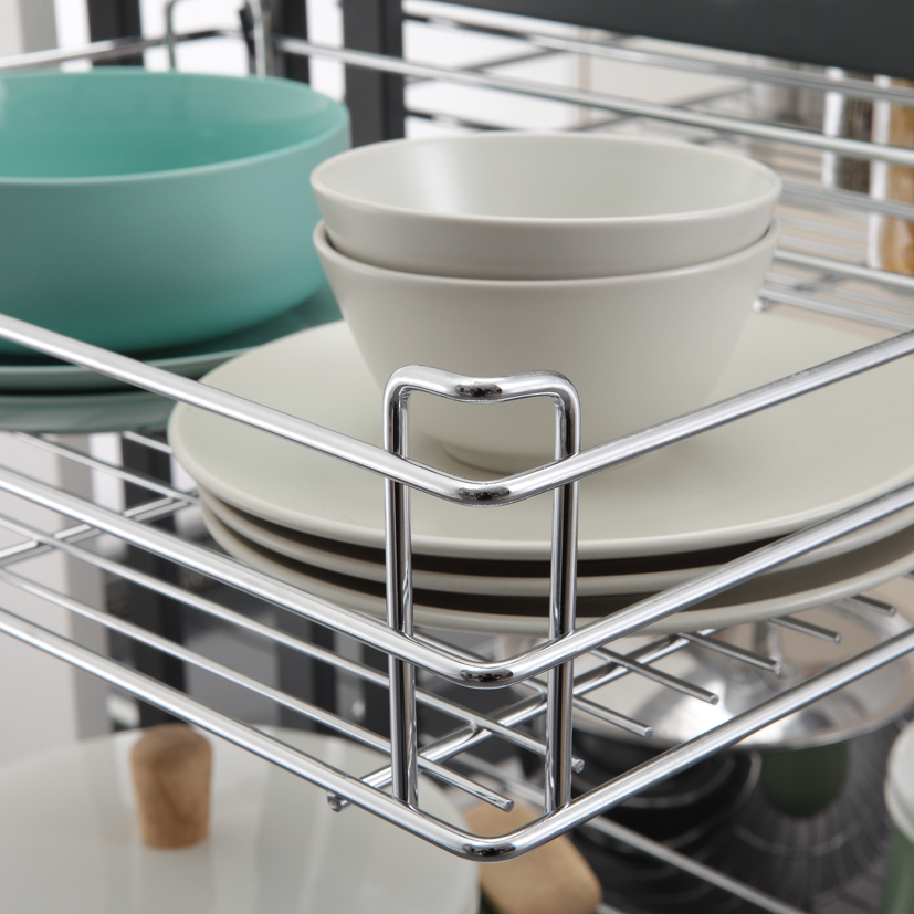 SUPER MAGIC ΓΩΝΙΑΚΟΣ ΜΗΧΑΝΙΣΜΟΣ Κ900mm 660x485x610mm ΡΑΦΙΩΝ ΑΡΙΣΤΕΡΟ/ΔΕΞΙ ΟΛΙΚΗΣ ΕΞΑΓΩΓΗΣ ΑΝΘΡΑΚΙ/ΧΡΩΜΙΟ ΜΕ ΦΡΕΝΟ GEMAN