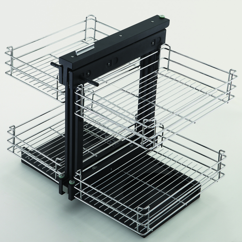 SUPER MAGIC ΓΩΝΙΑΚΟΣ ΜΗΧΑΝΙΣΜΟΣ Κ900mm 660x485x610mm ΡΑΦΙΩΝ ΑΡΙΣΤΕΡΟ/ΔΕΞΙ ΟΛΙΚΗΣ ΕΞΑΓΩΓΗΣ ΑΝΘΡΑΚΙ/ΧΡΩΜΙΟ ΜΕ ΦΡΕΝΟ GEMAN