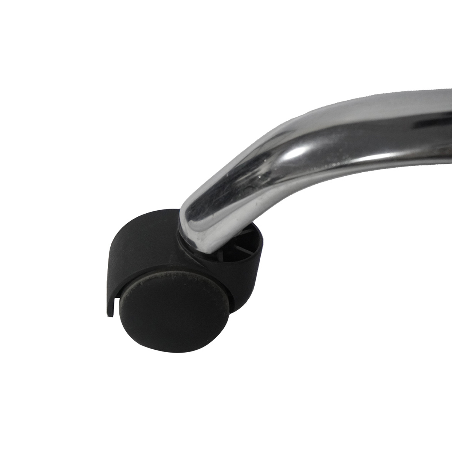 ΚΑΡΕΚΛΑ ΓΡΑΦΕΙΟΥ CANAN HM1201 ΜΑΥΡO PVC-ΒΑΣΗ ΧΡΩΜΙΟΥ 66x61x105Υεκ.