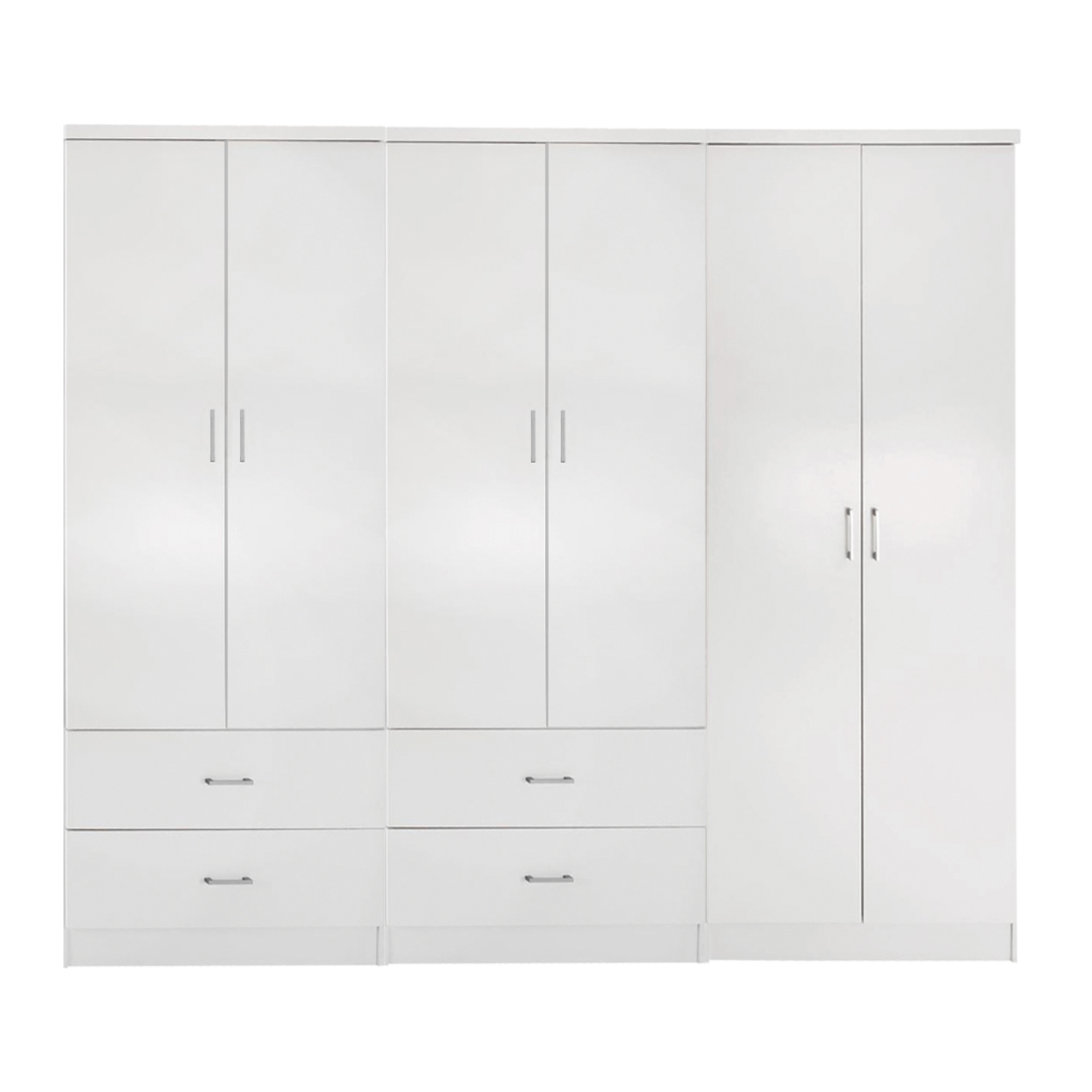 ΝΤΟΥΛΑΠΑ REINA HM21062.05 6ΦΥΛΛΗ ME 4 ΣΥΡΤΑΡΙΑ-ΜΕΛΑΜΙΝΗ ΣΕ ΛΕΥΚΟ 240x43x181Υεκ.