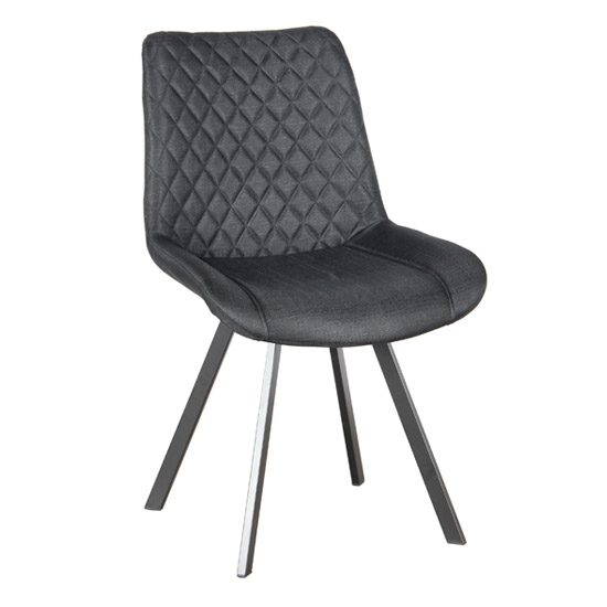 ALESIA S BLACK ΥΦΑΣΜΑ ΚΑΡΕΚΛΑ ΜΕΤΑΛΛΙΚΗ 53X61X52-86εκ.