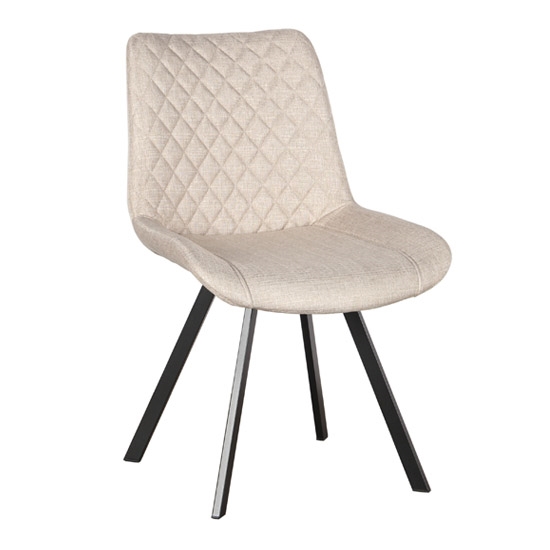 ALESIA S BEIGE ΥΦΑΣΜΑ ΚΑΡΕΚΛΑ ΜΕΤΑΛΛΙΚΗ 53X61X52-86εκ.