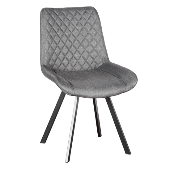 ALESIA S GREY ΥΦΑΣΜΑ ΚΑΡΕΚΛΑ ΜΕΤΑΛΛΙΚΗ 53X61X52-86εκ.