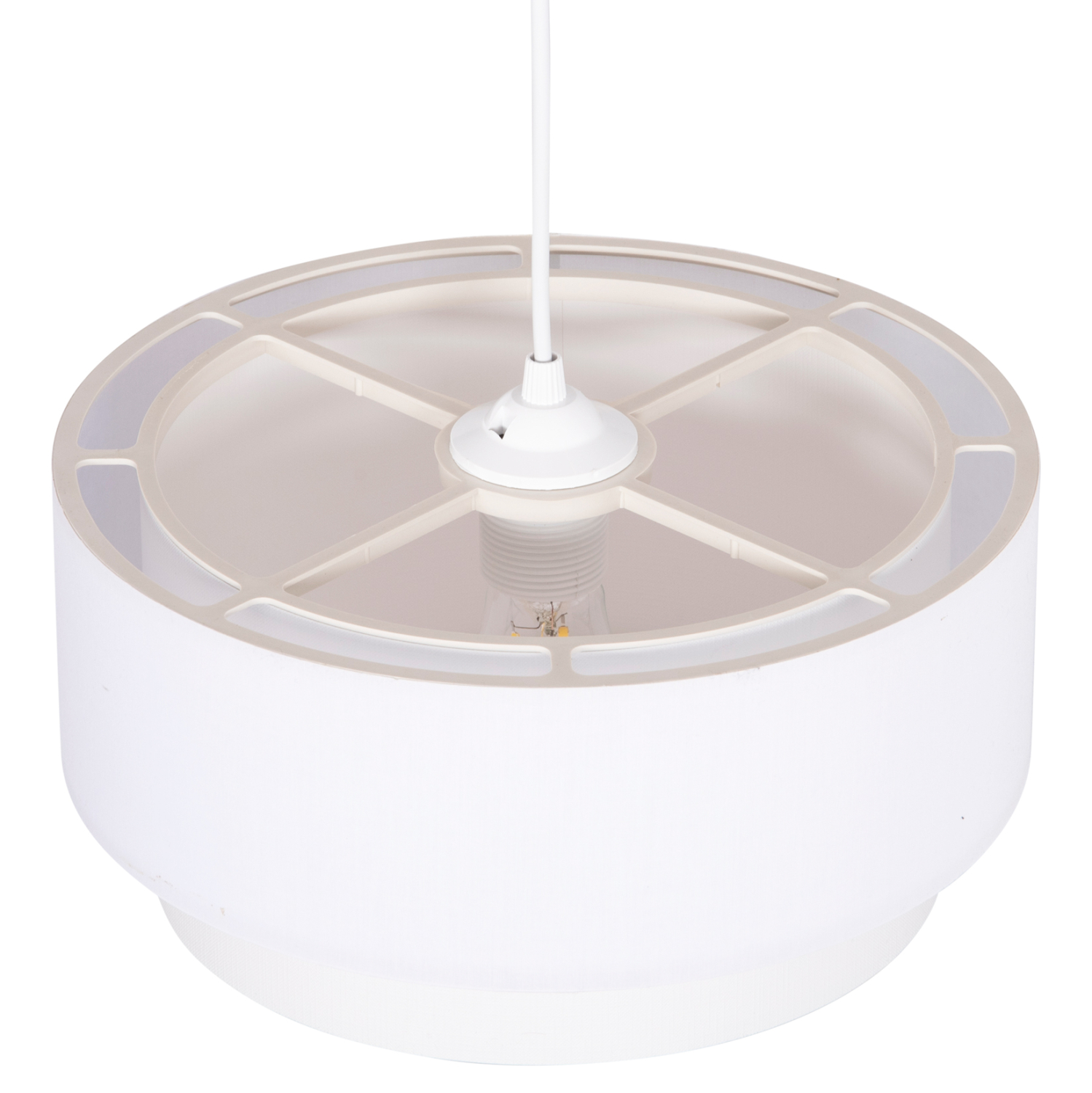 ΦΩΤΙΣΤΙΚΟ ΟΡΟΦΗΣ ΚΥΛΙΝΔΡΙΚΟ KRIKS HM4707.01 PVC ΣΕ ΛΕΥΚΟ Φ30x70Υεκ.