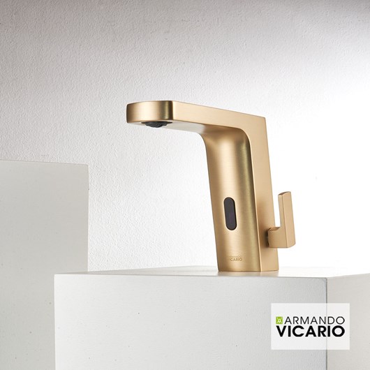 Μπαταρία Νιπτήρα Ηλεκτρονική (μπατ.) Sensi Vicario Brushed Gold