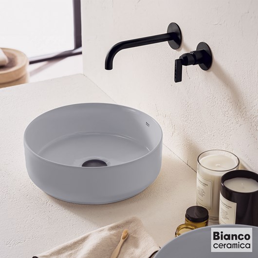 Νιπτήρας Πορσελάνης Φ36 Bianco Ceramica Stone Grey