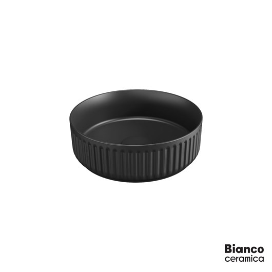 Νιπτήρας Πορσελάνης ETNA-S Φ36 Bianco Ceramica Black Matt