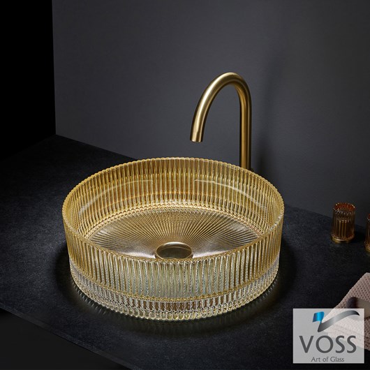 Νιπτήρας Γυάλινος RING-S Φ40 Voss GLass Gold