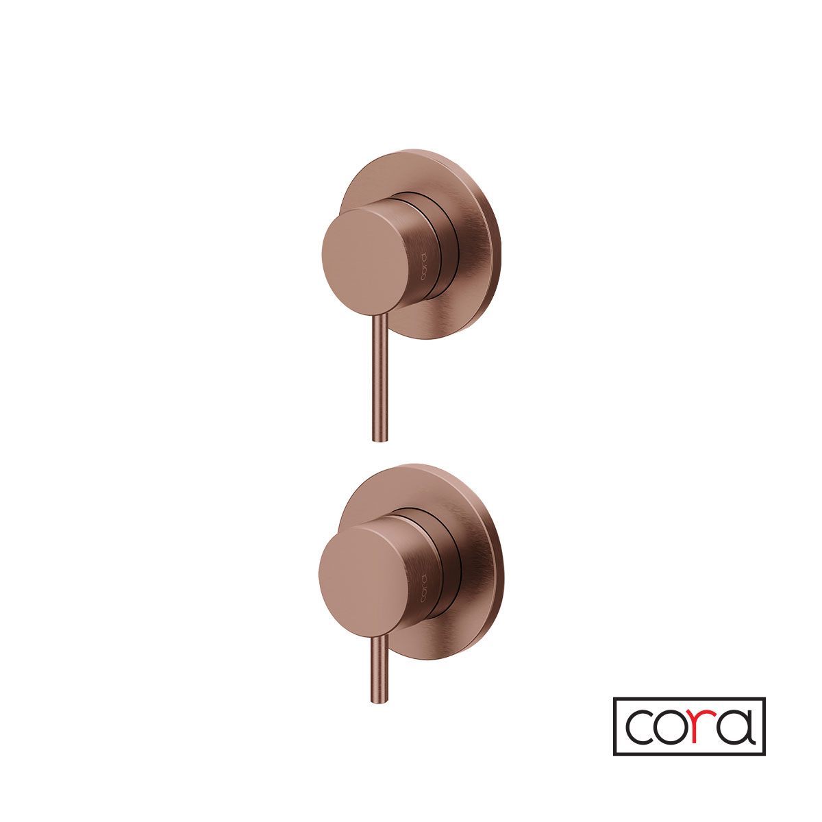 Μίκτης Εντοιχισμού 2-3 εξόδων Cosmo CORA, Rose Gold Brushed Inox 316L