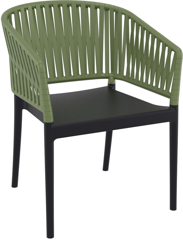 PORTOFINO BLACK/OLIVE GREEN ΠΟΛΥΘΡΟΝΑ ΠΟΛ/ΝΙΟΥ 58X58X80εκ.