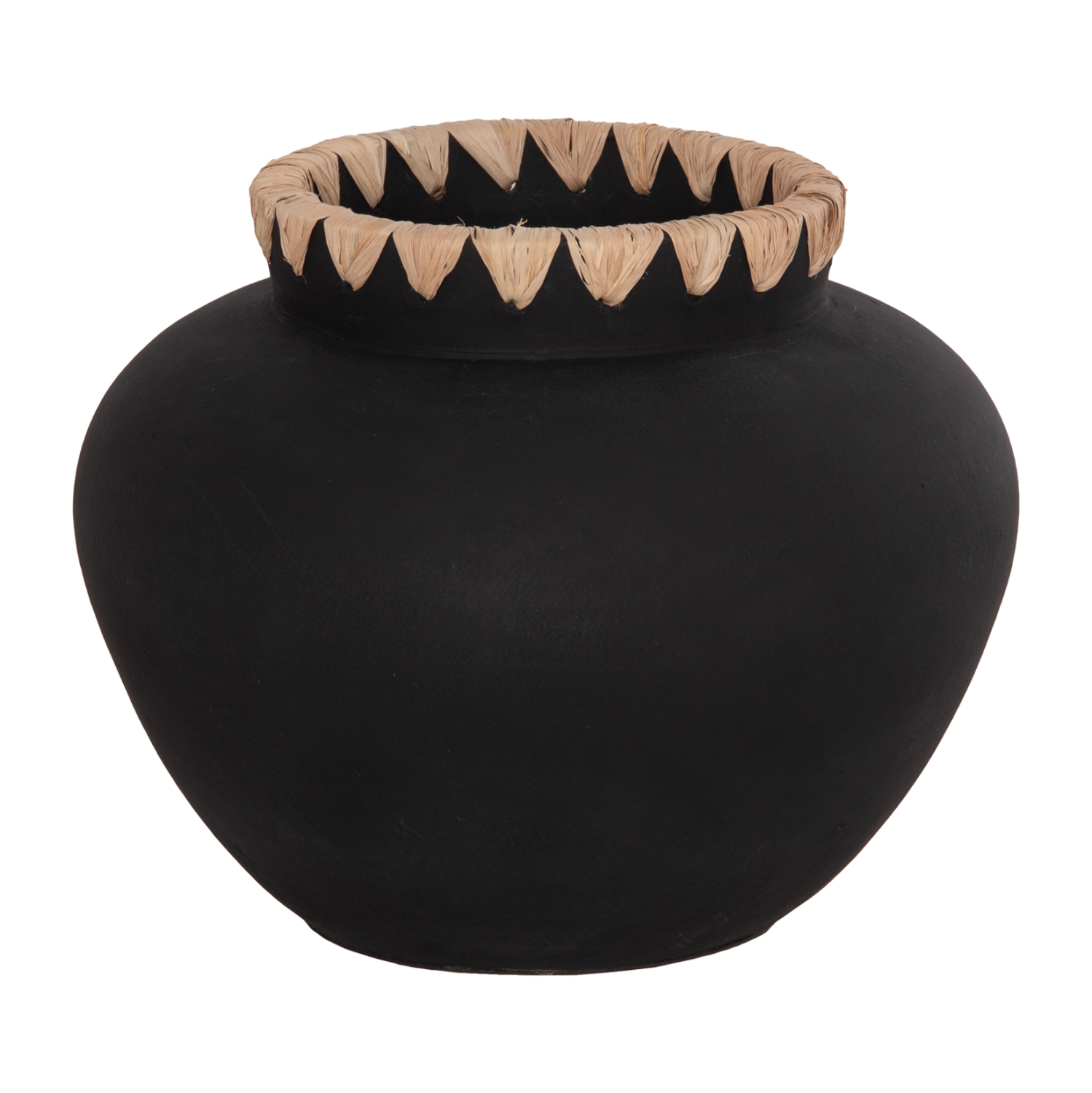 ΔΙΑΚΟΣΜΗΤΙΚΟ ΒΑΖΟ RENTON(M) HM4732 ΤΕΡΑΚΟΤΑ ΜΑΥΡH-ΠΛΕΞΗ ΨΑΘΑΣ ΣΤΟ ΣΤΟΜΙΟ Φ28x23Υεκ