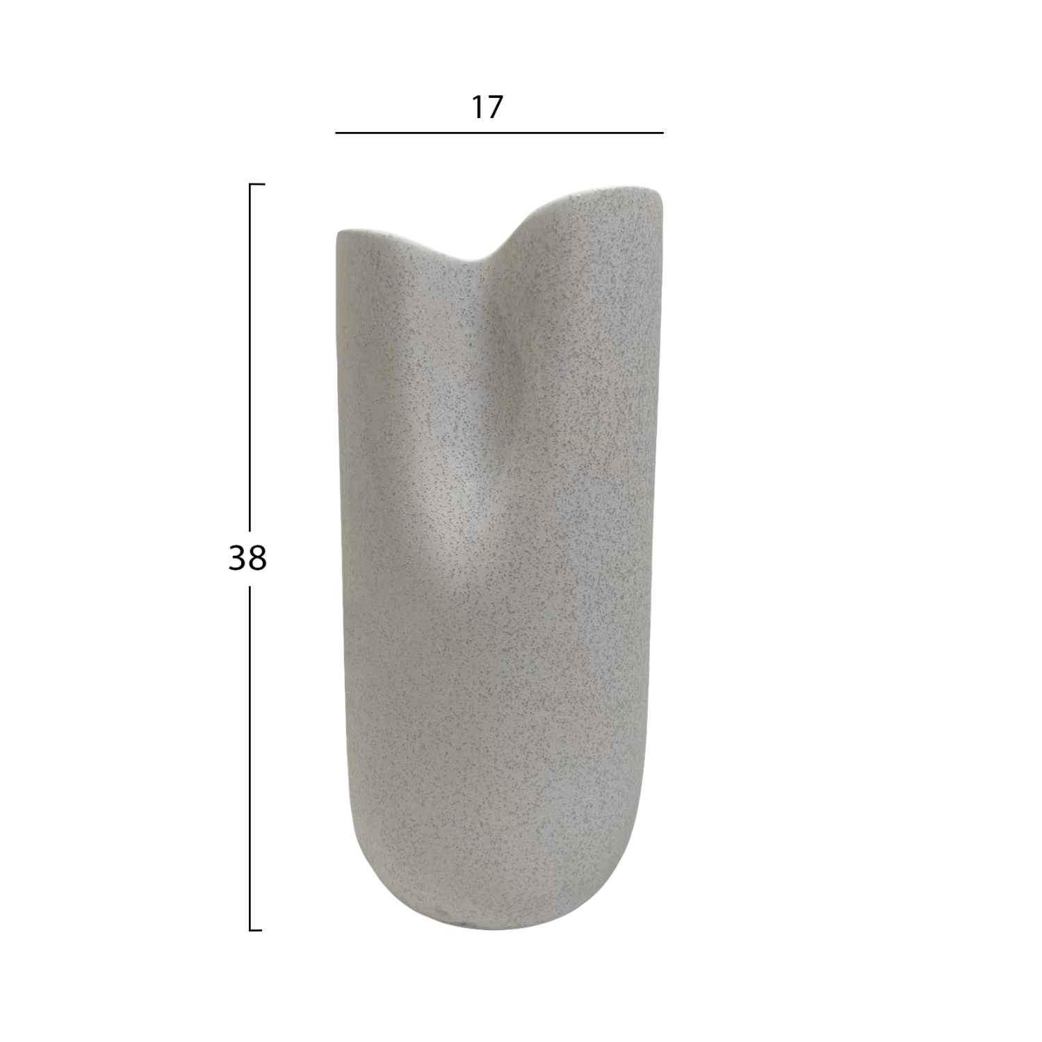 ΕΠΙΤΡΑΠΕΖΙΟ ΚΕΡΑΜΙΚΟ ΔΙΑΚΟΣΜΗΤΙΚΟ GLAΖΕ HM4606.01 ΚΡΥΣΤΑΛΛΙΚΟ ΥΠΟΛΕΥΚΟ 17x16,5x37Υεκ