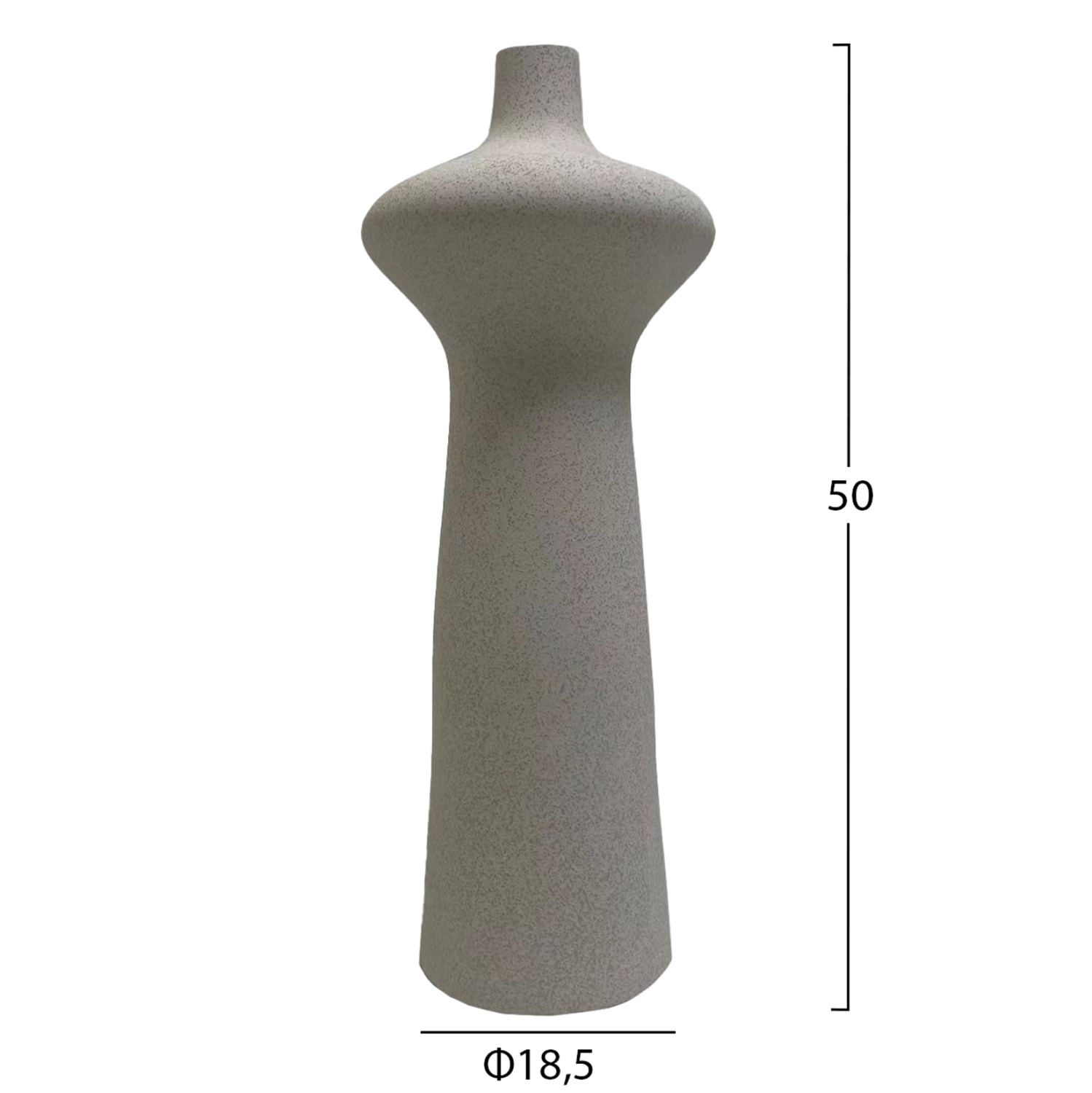 ΕΠΙΤΡΑΠΕΖΙΟ ΚΕΡΑΜΙΚΟ ΔΙΑΚΟΣΜΗΤΙΚΟ SCEPTER HM4636.01 ΚΡΥΣΤΑΛΛΙΚΟ ΥΠΟΛΕΥΚΟ Φ18x49Υεκ