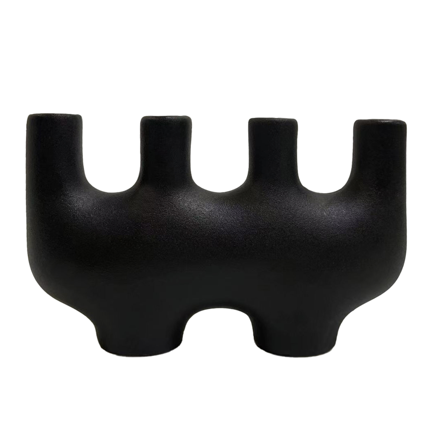 ΕΠΙΤΡΑΠΕΖΙΟ ΚΕΡΑΜΙΚΟ ΔΙΑΚΟΣΜΗΤΙΚΟ MANI HM4641.02 ΜΑΥΡΟ ΜΑΤ 21x6x13Υεκ