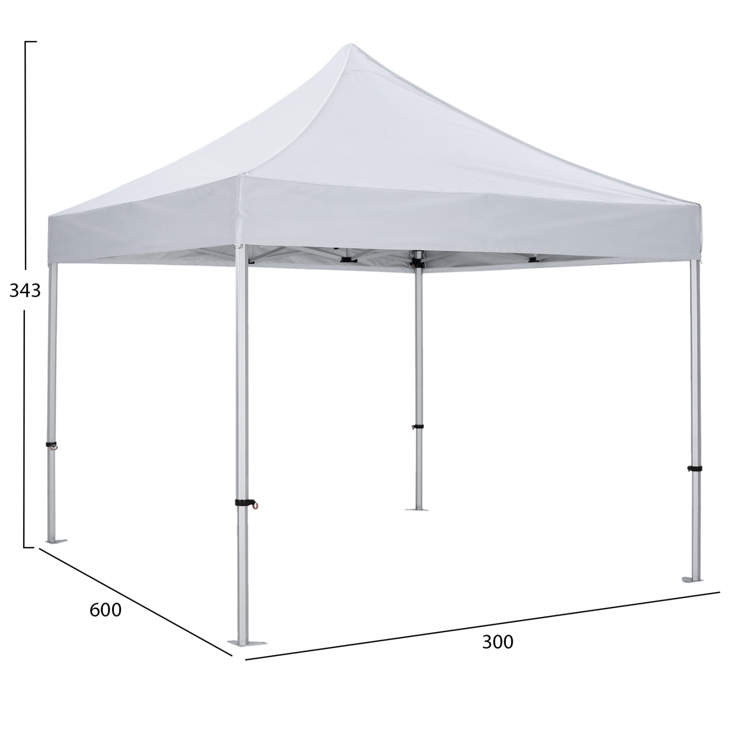 GAZEBO ΕΠΑΓΓΕΛΜΑΤΙΚΟ ΒΑΡΕΩΣ ΤΥΠΟΥ MATTHEW-AL HM6313 ΠΤΥΣΣΟΜΕΝΟ ΑΛΟΥΜΙΝΙΟΥ 3x3x3,4Y