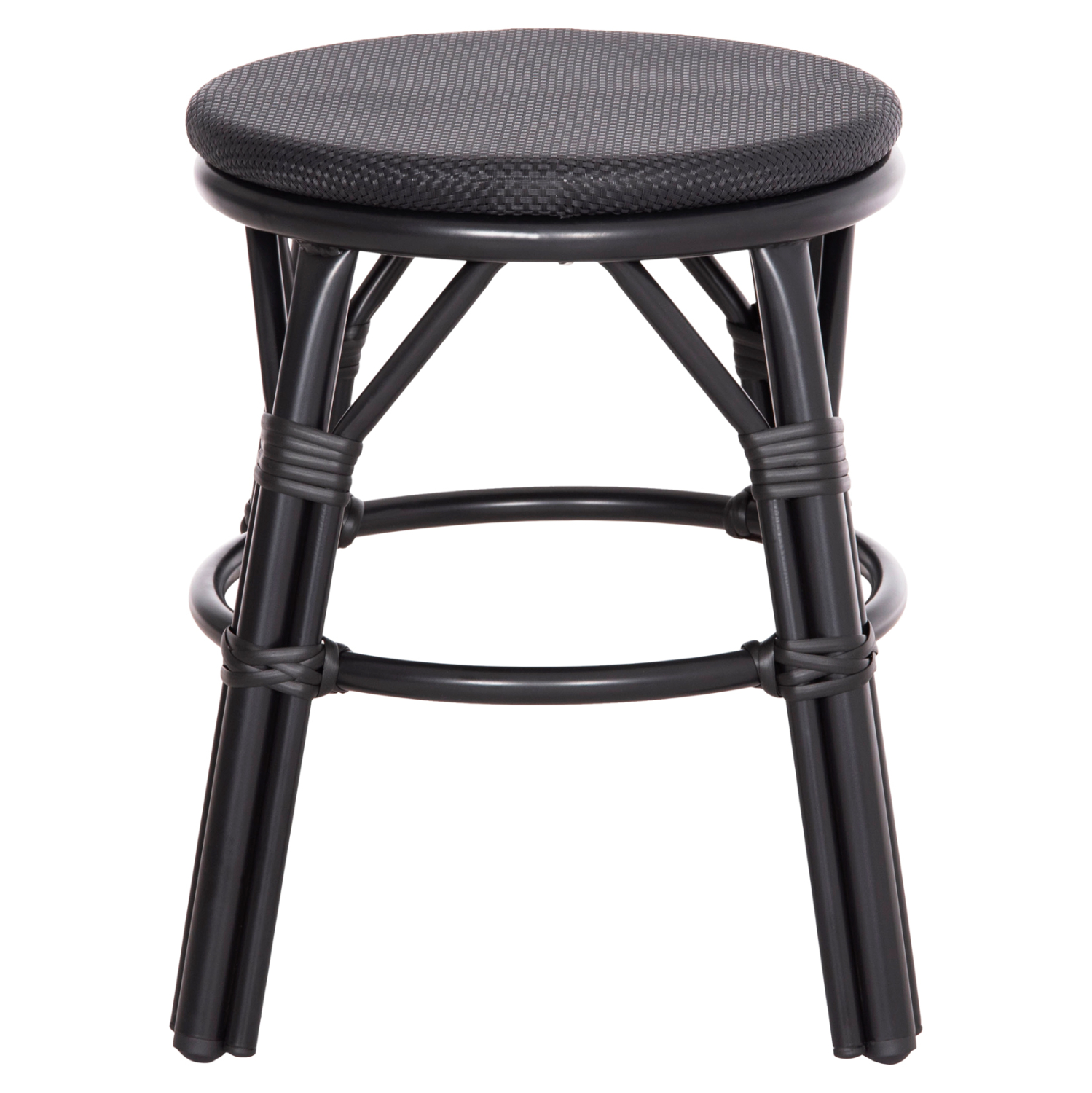 ΣΚΑΜΠΟ ΑΛΟΥΜΙΝΙΟΥ CHINO HM6285.02 BAMBOO LOOK & TEXTILENE ΣΕ ΜΑΥΡΟ Φ36x46Υεκ.