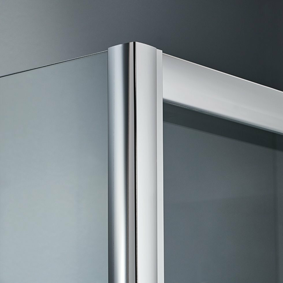 Starlet Slider 1+1 SLS120F-100 117-121x180cm SPS Fabric Πόρτα Ντουζιέρας Με 1 Σταθερό & 1 Συρόμενο Φύλλο