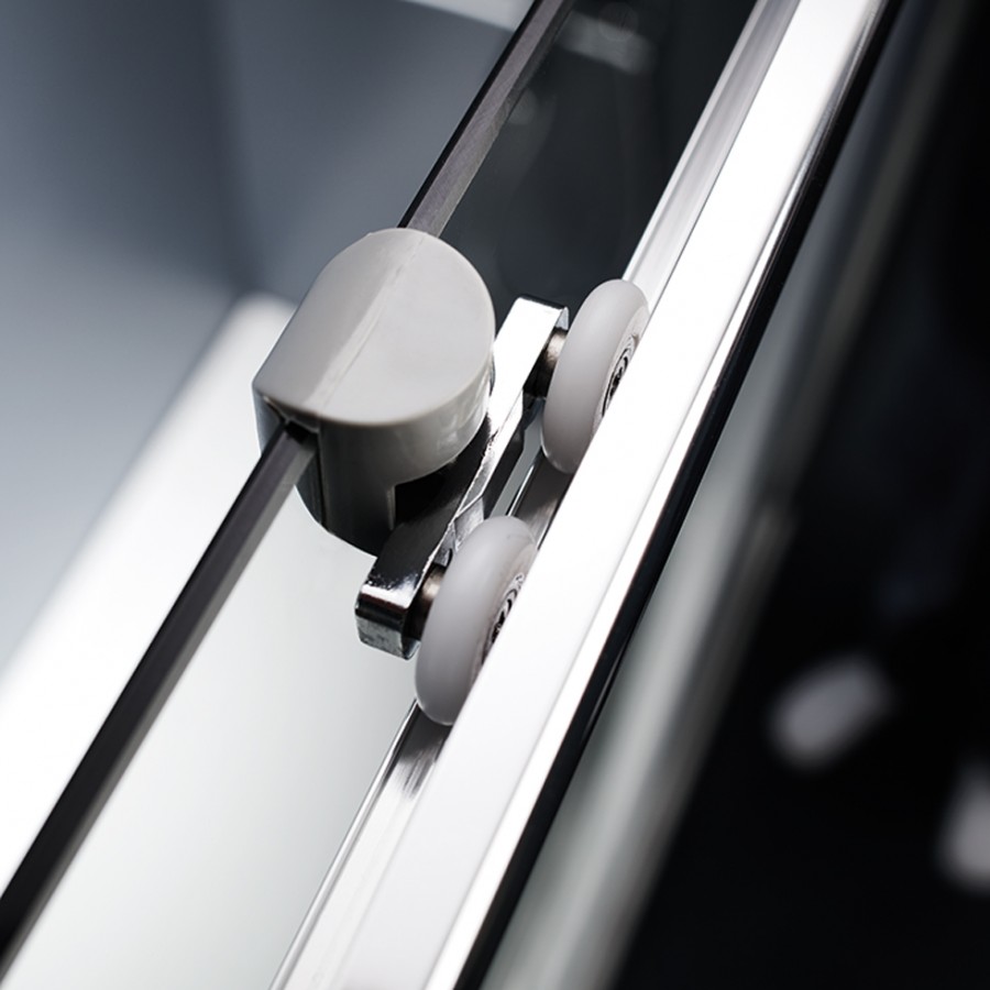 Starlet Slider 1+1 SLS120F-100 117-121x180cm SPS Fabric Πόρτα Ντουζιέρας Με 1 Σταθερό & 1 Συρόμενο Φύλλο