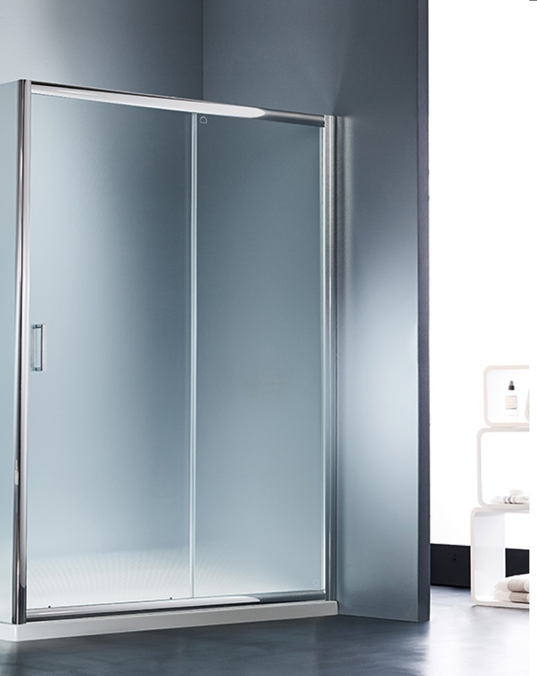 Starlet Slider 1+1 SLS120F-100 117-121x180cm SPS Fabric Πόρτα Ντουζιέρας Με 1 Σταθερό & 1 Συρόμενο Φύλλο