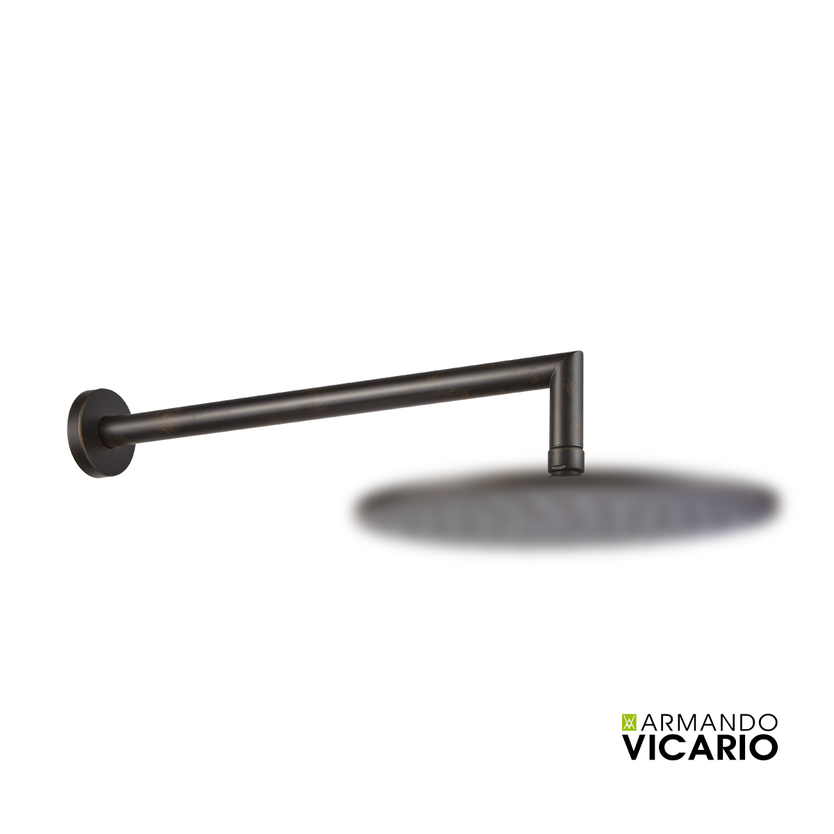 Βραχίονας Τοίχου Στρογγυλός 35εκ., Vicario Rusty Black