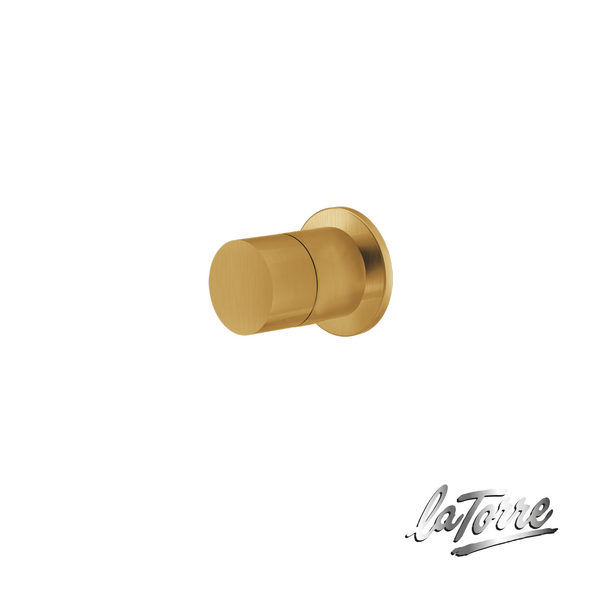 Εκτροπέας 3 εξόδων για εντοιχισμένο σύστημα ντουζιέρας, Elle316 La Torre PVD Brushed Gold