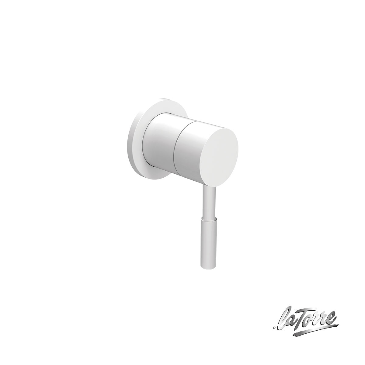 Εκτροπέας 3 εξόδων για εντοιχισμένο σύστημα ντουζιέρας, Tech La Torre White Matt