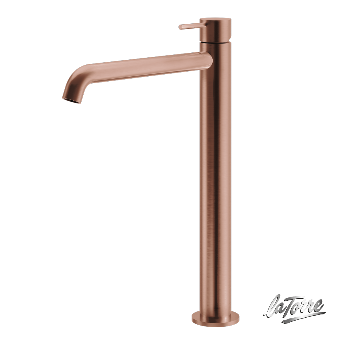 Μπαταρία Νιπτήρα Υψηλή με Βαλβίδα Clic-Clac Elle316 La Torre PVD Rose-Gold