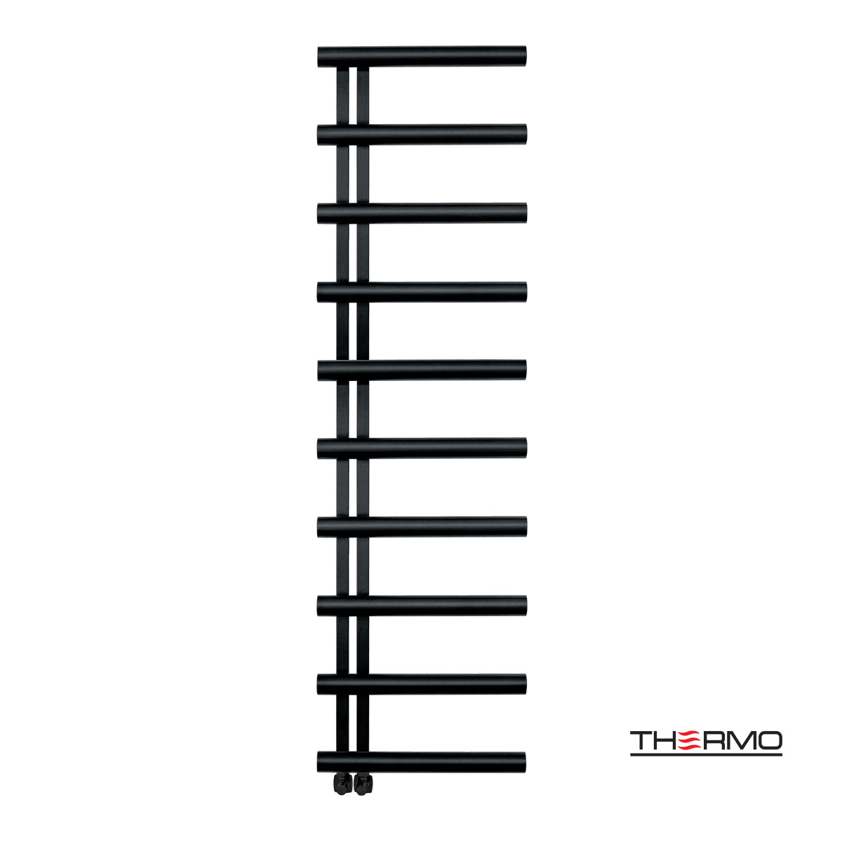 Θερμαινόμενη Πετσετοκρεμάστρα μπάνιου Inox ACCENT  176x50 Silk Black