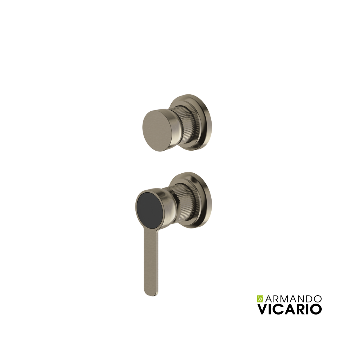 Μίκτης Εντοιχισμού 3 Εξόδων Lumiere Vicario Black Brushed