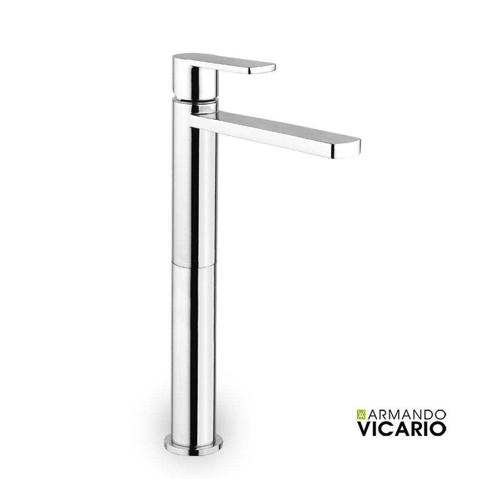 Μπαταρία Νιπτήρα Υψηλή με Βαλβίδα Clic-Clac Glam Vicario Chrome