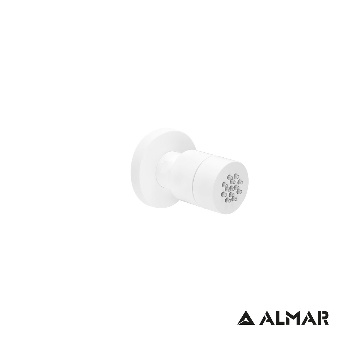 Ανακλινόμενο Jet Round για εντοιχισμένο σύστημα ντουζιέρας, White Matt