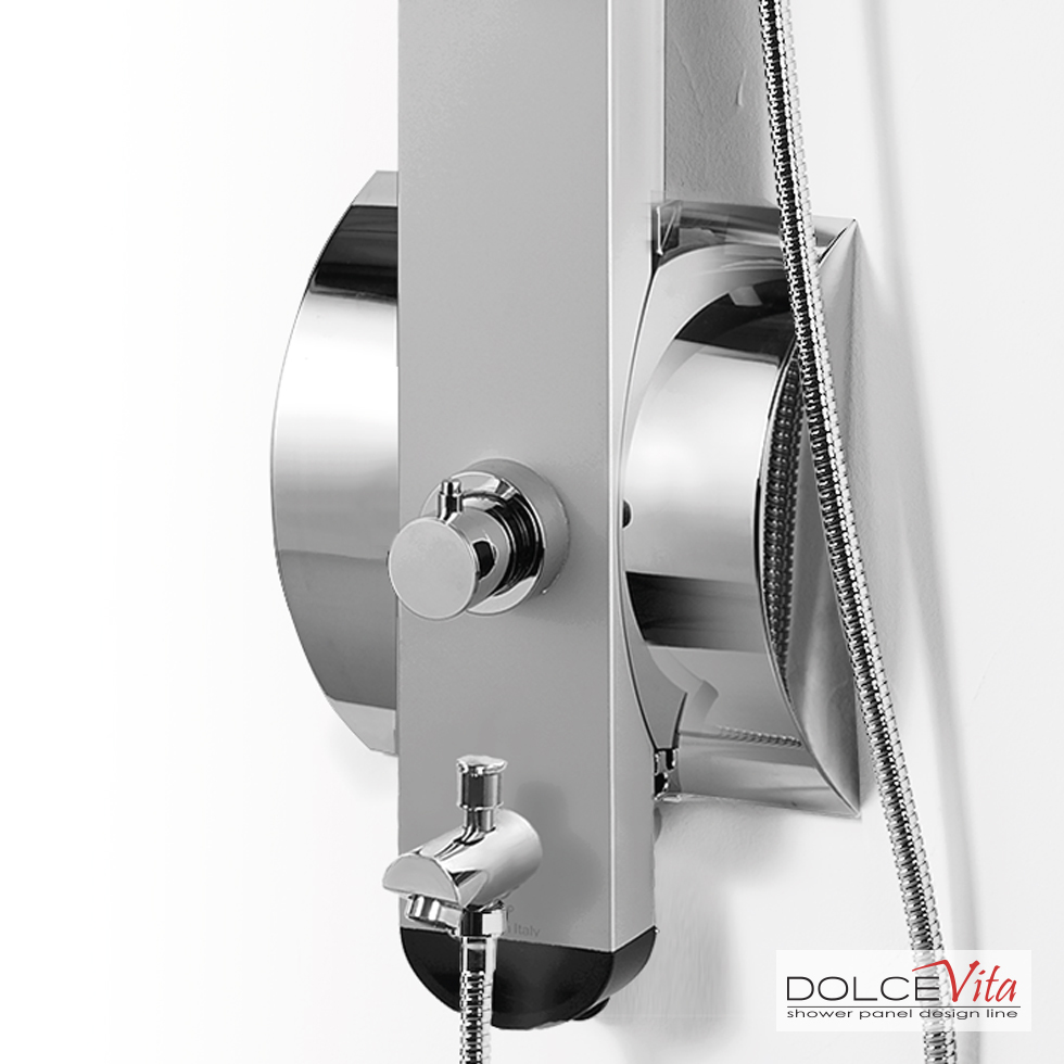 Στήλη Ντουζ IDEA με μίκτη και στόμιο Alu Satin