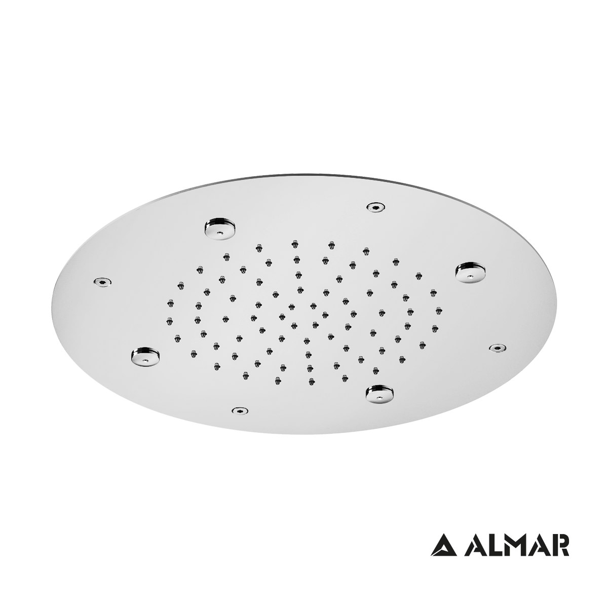 Κεφαλή Ντουζ Εντοιχισμού Οροφής Φ38 Almar Inox Chrome