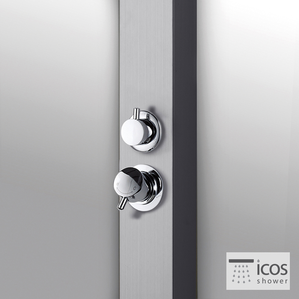 Στήλη Ντουζιέρας εξωτερικού χώρου με μίκτη NEDAMIX, ICOS Inox AISI316