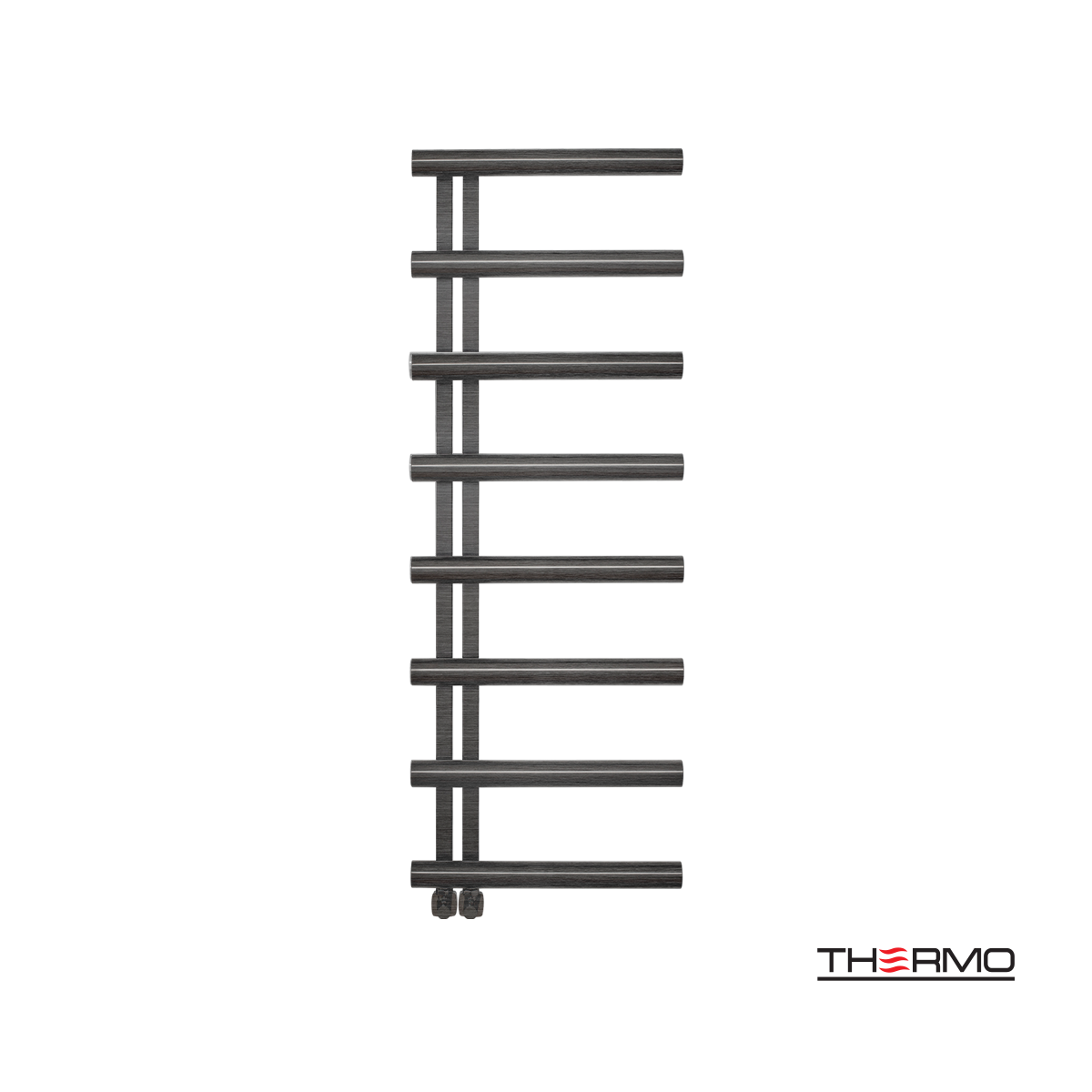 Θερμαινόμενη Πετσετοκρεμάστρα μπάνιου Inox ACCENT 138x50 Black Brushed PVD